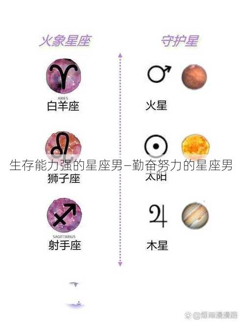 生存能力强的星座男—勤奋努力的星座男