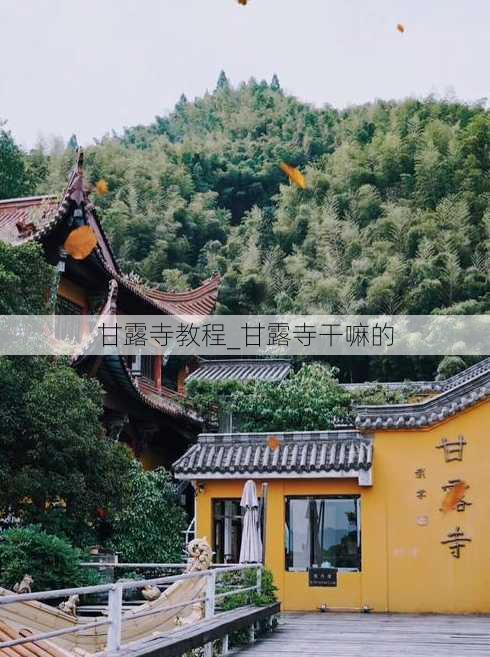 甘露寺教程_甘露寺干嘛的